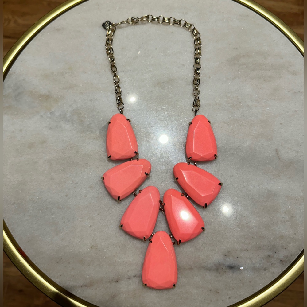 Kendra Scott Coral Harlow Necklace
